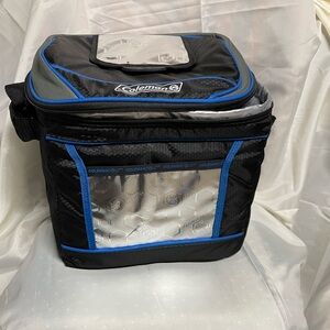 Coleman Insulated Black and Blue Cooler